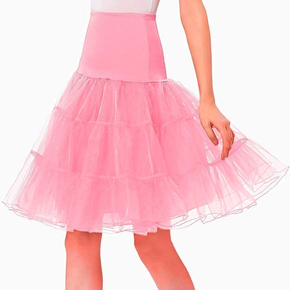 Petticoat Pinup Retro Vintage 1950s 60s Rockabilly Tutu Crinoline Underskirt NEW - Picture 15 of 15